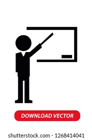 Teacher icon, Vector