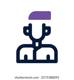 teacher icon. vector dual tone icon for your website, mobile, presentation, and logo design.