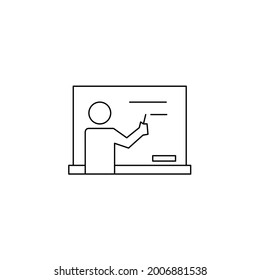 Icono del profesor, eps vectoriales 10