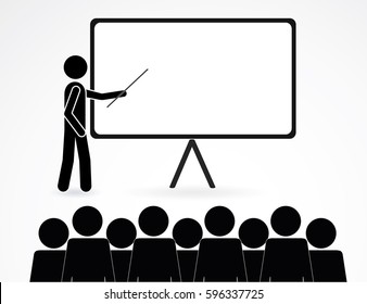 Teacher icon. Vector illustration