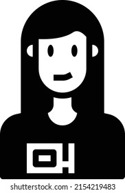 Icono del profesor, listración vectorial .
