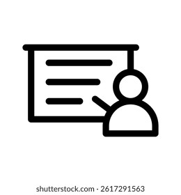 Teacher Icon Vector Symbol Design Illustration