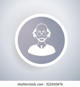 Teacher icon,clean vector