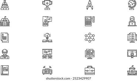 Teacher icons High-Quality Vector Icons Collection with Editable Stroke. Ideal for Professional and Creative Projects.
