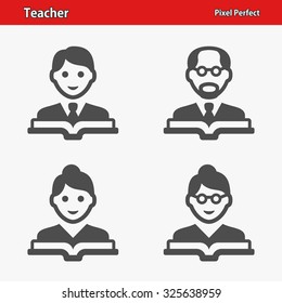 Teacher Icons. Professional, pixel perfect icons optimized for both large and small resolutions. EPS 8 format.