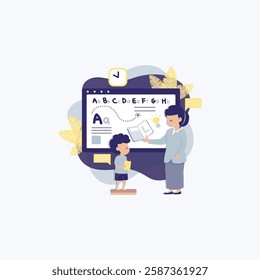 Teacher Illustration for design needs, Landing Pages, Animation, Apps, Presentations, Content Creator and other Promotions