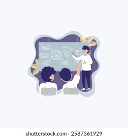 Teacher Illustration for design needs, Landing Pages, Animation, Apps, Presentations, Content Creator and other Promotions