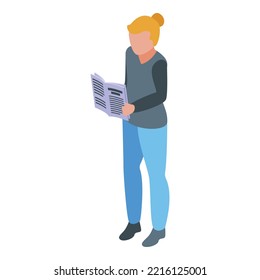 Teacher job icon isometric vector. Company manager. Business contract