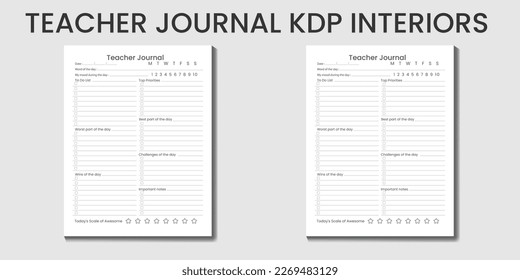 Teacher Journal 2023-2024 KDP interior