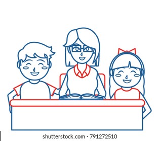 Teacher and kids design