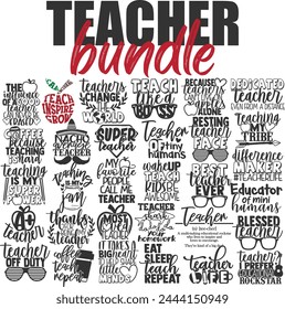 Teacher Life Vector Designs Bundle