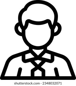 Teacher Line Icon - Single Icon, Vector
