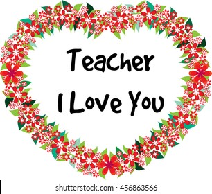 Teacher Love You Stock Vector (Royalty Free) 456863566 | Shutterstock