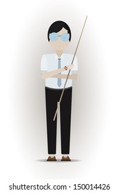 Teacher Man - Vector illustration