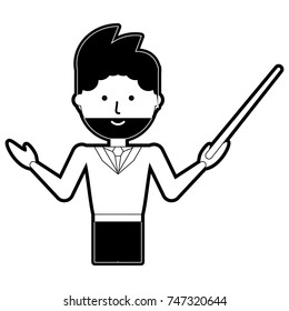 teacher man vector illustration
