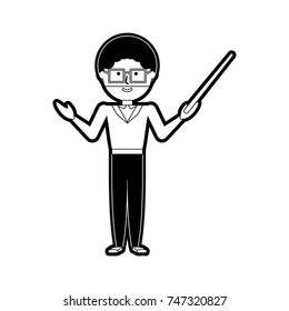 teacher man vector illustration