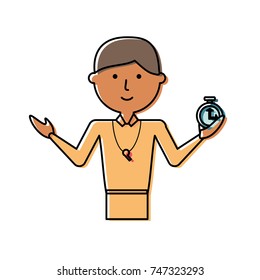 teacher man vector illustration