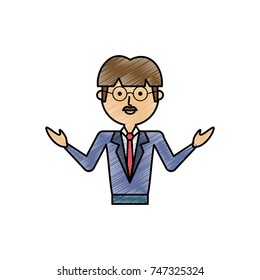 teacher man  vector illustration