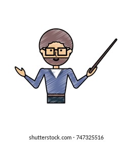 teacher man  vector illustration