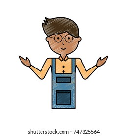 teacher man  vector illustration
