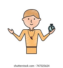 teacher man  vector illustration