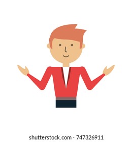 teacher man vector illustration