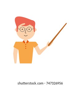 teacher man vector illustration