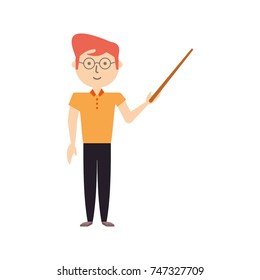 teacher man vector illustration