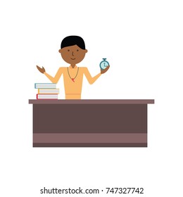 teacher man  vector illustration