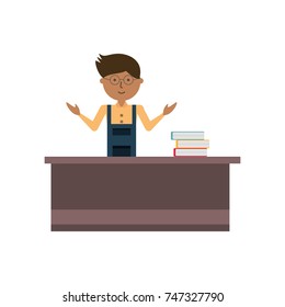 teacher man  vector illustration