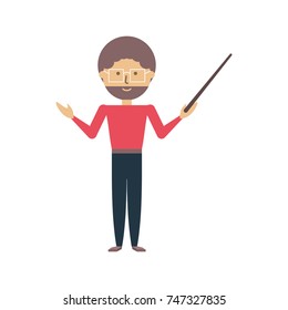 teacher man vector illustration