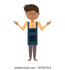 teacher man vector illustration