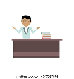 teacher man  vector illustration