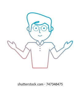 teacher man  vector illustration