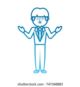 teacher man  vector illustration
