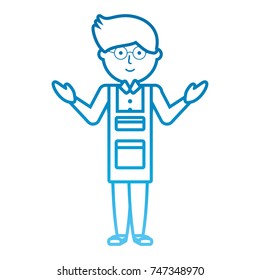 teacher man  vector illustration