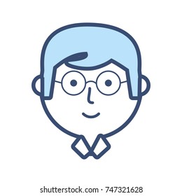 teacher man  vector ilustration