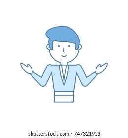 teacher  man  vector ilustration