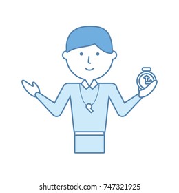 teacher  man  vector ilustration