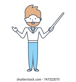 teacher  man  vector ilustration