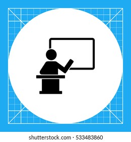 Teacher on Rostrum Icon