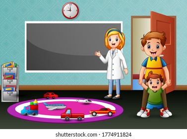 Teacher and parents of students in the class
