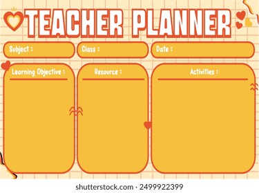 Teacher Planning is inspired by the Retro Yellow Sky, bringing colorful knowledge and creativity into every classroom.