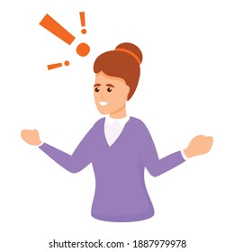 Icono de resolución de problemas del profesor. Caricatura de la resolución de problemas del profesor icono vector para el diseño web aislado en fondo blanco