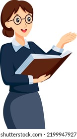 Teacher Profession Character Design Illustration