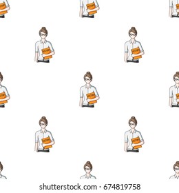 Teacher. Professions single icon in cartoon style vector symbol stock illustration web.