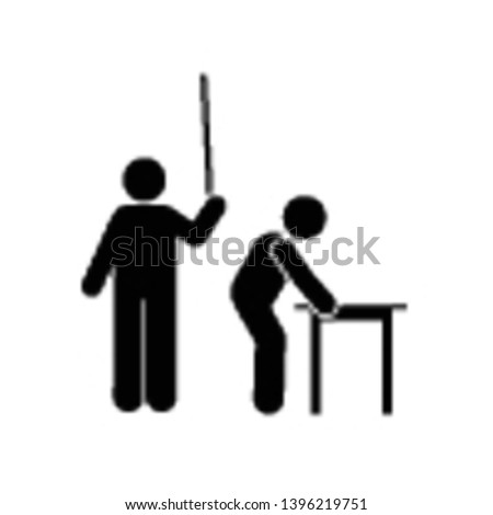 Teacher, punishment, boy, school icon. Element of education pictogram icon. Premium quality graphic design icon. Signs and symbols collection icon for websites, web design