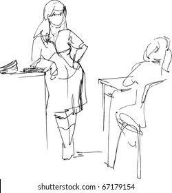 Teacher and pupil