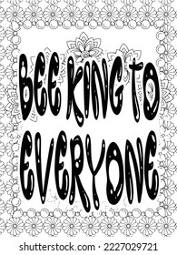 Teacher Quotes Coloring Page for Adults.