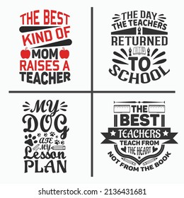 Teacher quotes design bundle use for wall decoration, t shirt, and more.